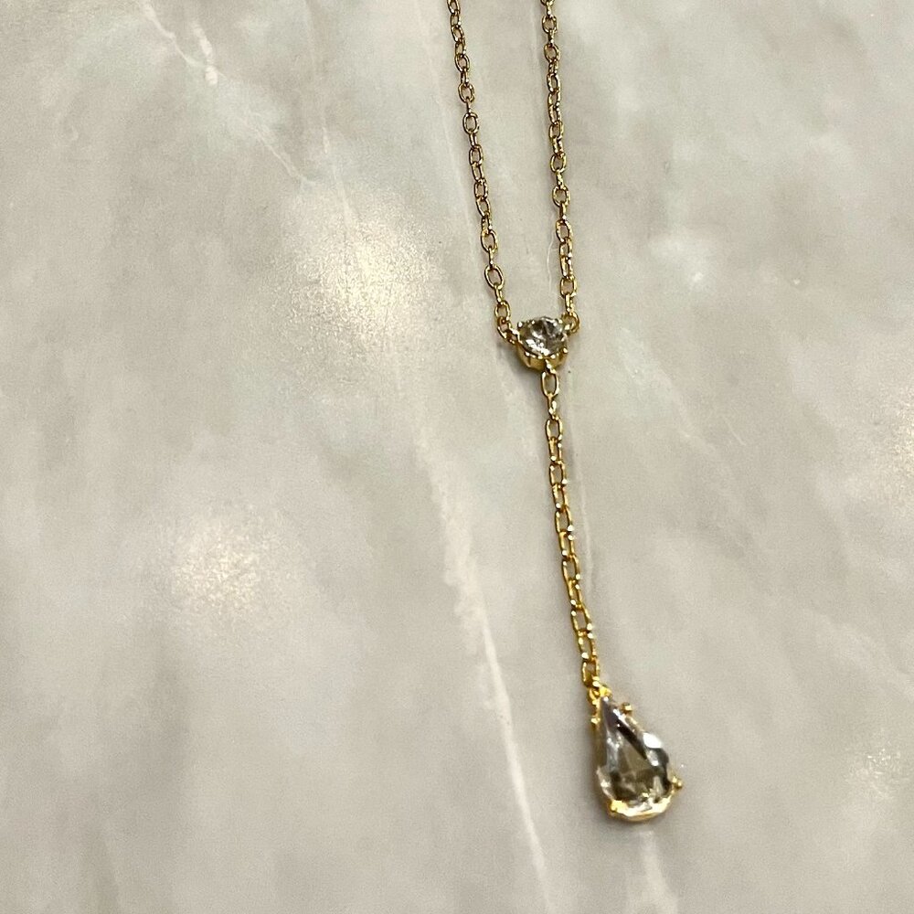 J.Crew Crystal TearDrop Necklace - New with tags